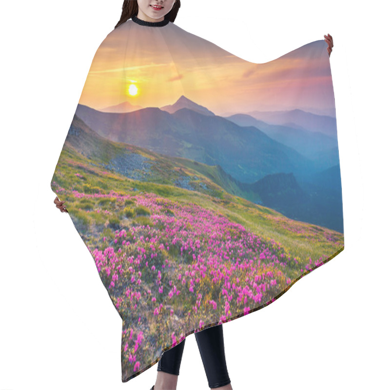 Personality  Rhododendron Flowers Hair Cutting Cape