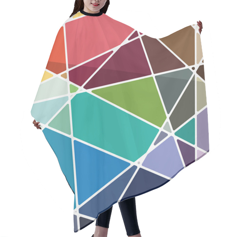 Personality  Pattern With Cut Line Zigzags Hair Cutting Cape