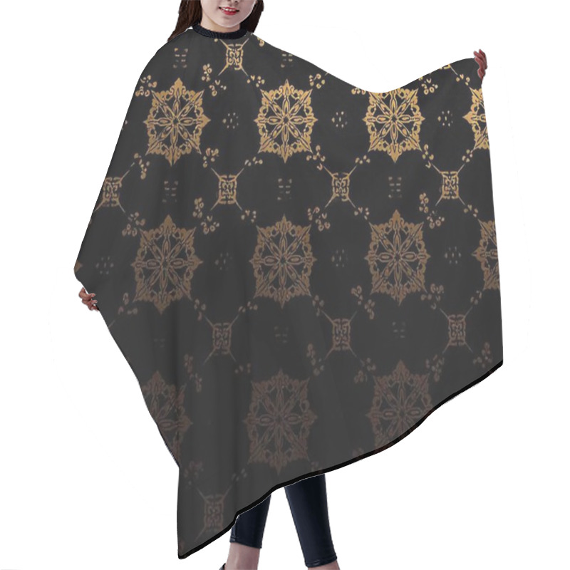 Personality  Premium Luxury Islamic Backgrounds With Golden Geometric Patterns And Elegant Designs Hair Cutting Cape