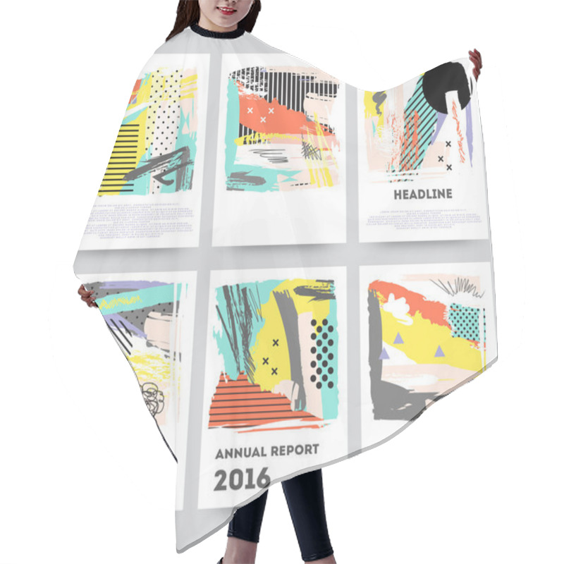 Personality  Abstract Elements Cards Hair Cutting Cape