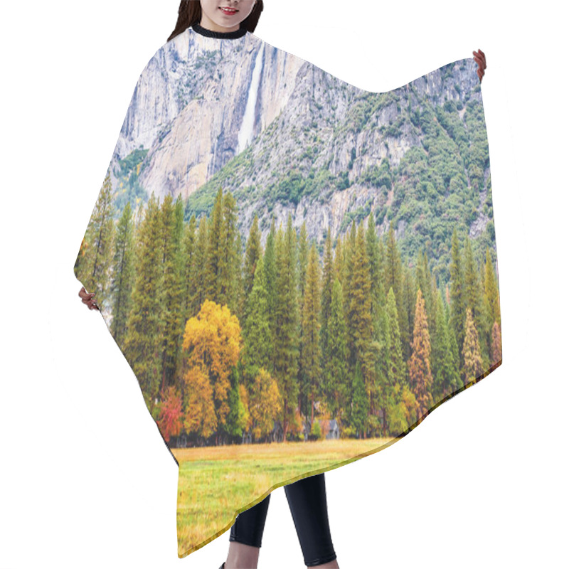 Personality  Park Valley With Waterfall Hair Cutting Cape