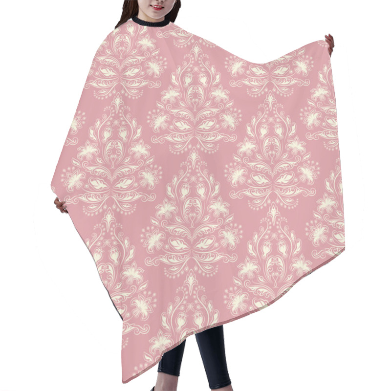 Personality  Damask Seamless Floral Pattern Hair Cutting Cape