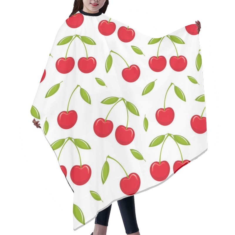 Personality  Cherry Seamless Hair Cutting Cape