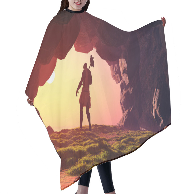 Personality  Primitive Man Hair Cutting Cape