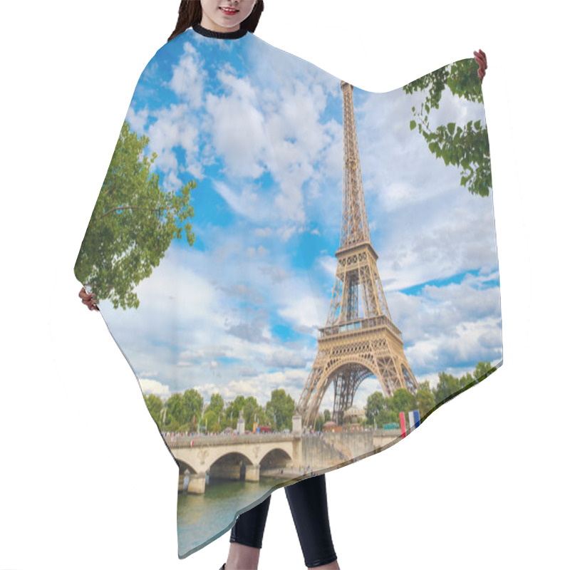 Personality  The Eiffel Tower And The River Seine On A Summer Day In Paris Hair Cutting Cape