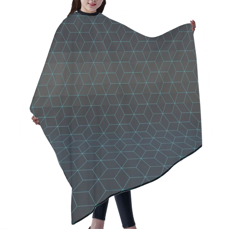 Personality  Abstract Curved Wall - Low Polygonal Background Hair Cutting Cape