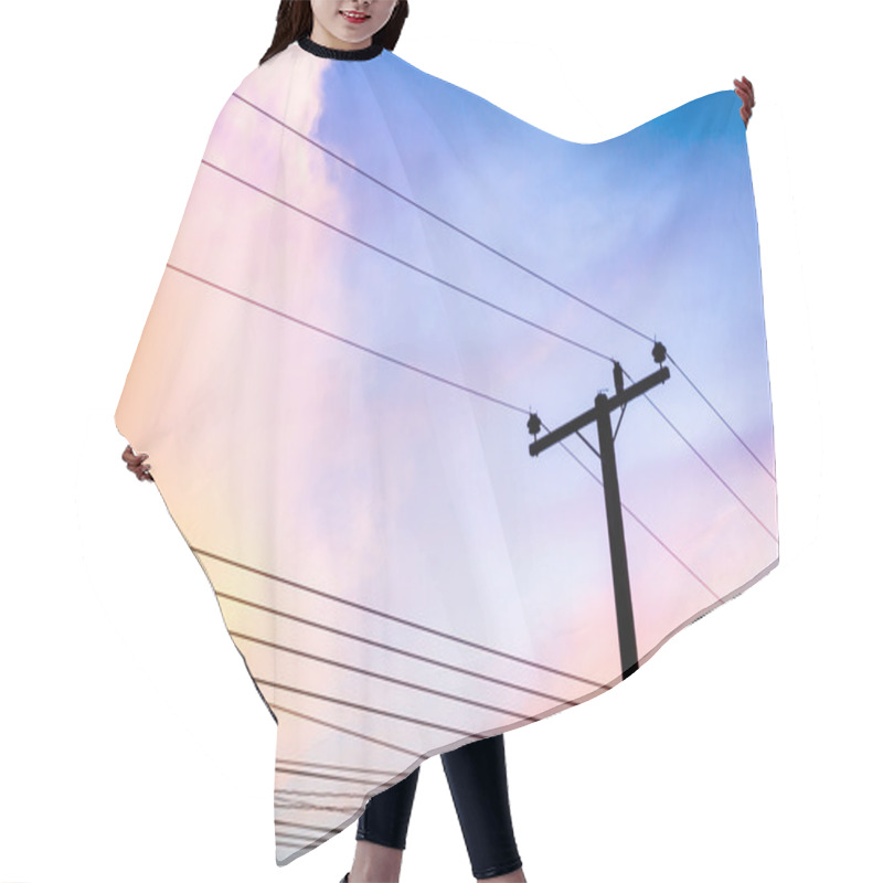 Personality  Electricity Poles Hair Cutting Cape