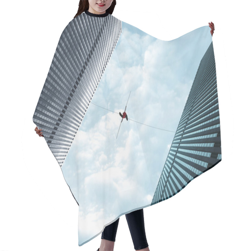 Personality  Highline Walker On The Rope High In The Sky Hair Cutting Cape