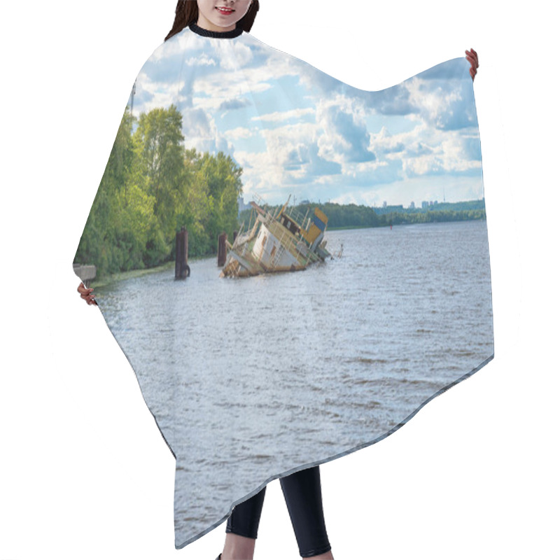 Personality  Wreck Of Ship Near River Coast Hair Cutting Cape