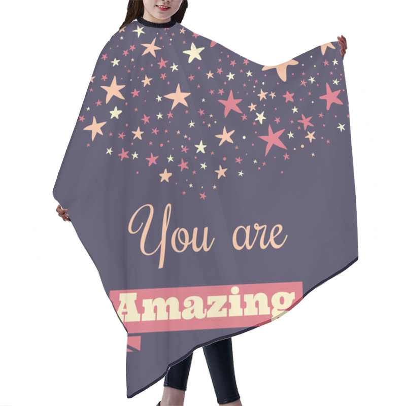 Personality  Motivational Quote Poster Hair Cutting Cape