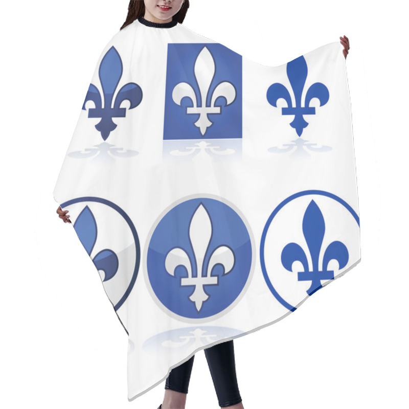 Personality  Quebec Fleur-de-lys Hair Cutting Cape