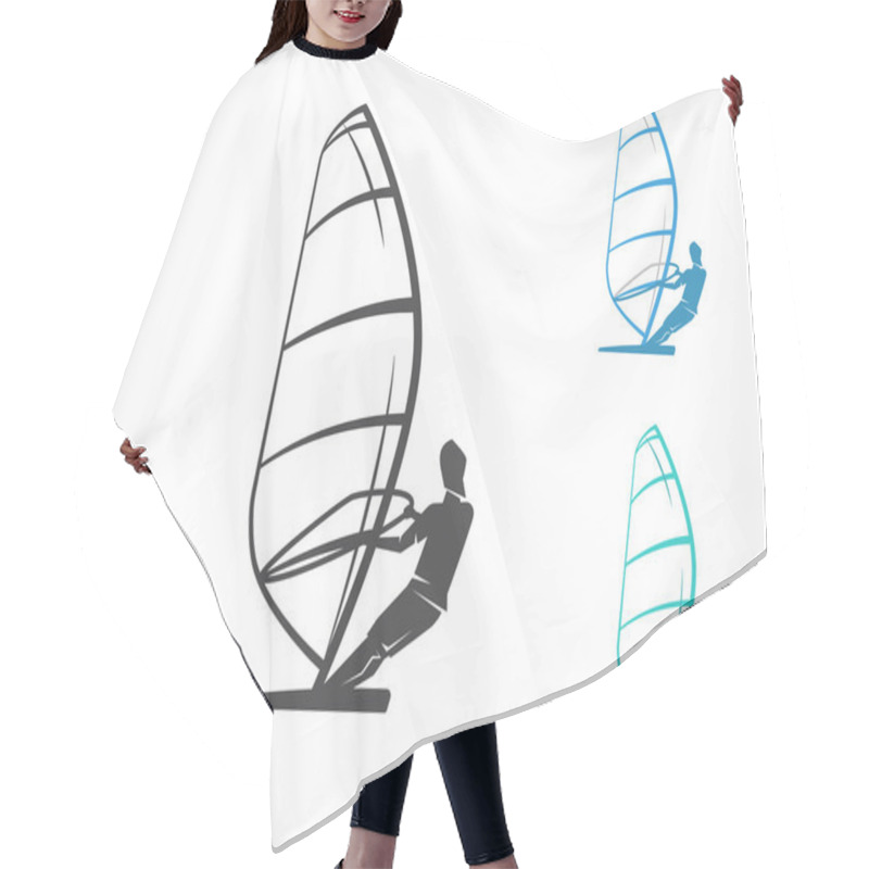 Personality  Windsurfing Hair Cutting Cape