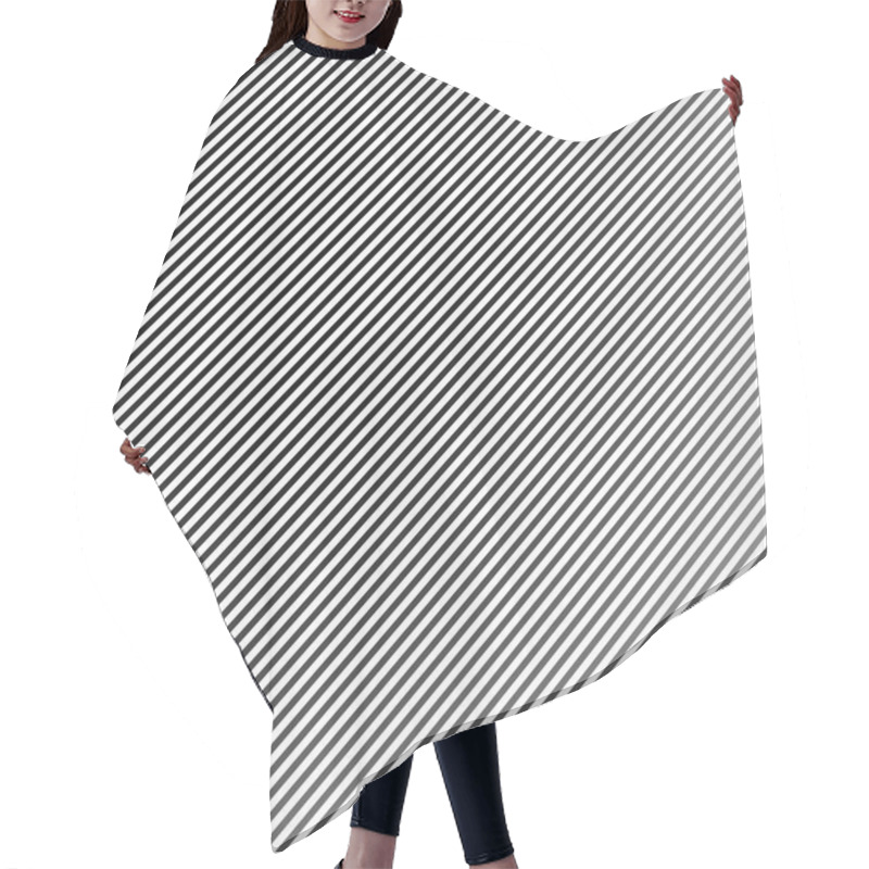 Personality  Straight Parallel Lines Monochrome Background Hair Cutting Cape