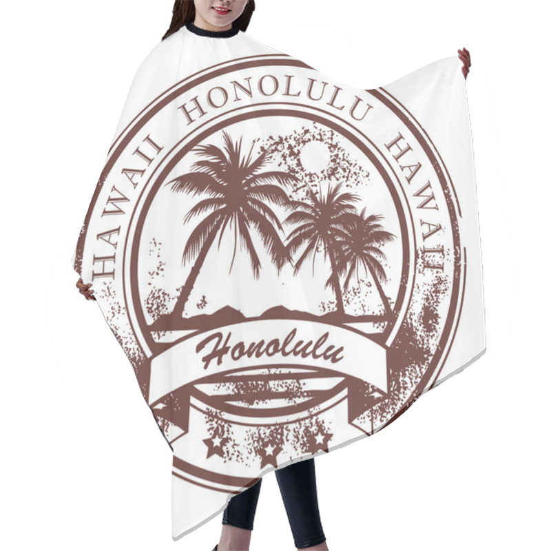 Personality  Stamp Honolulu, Havaii Hair Cutting Cape