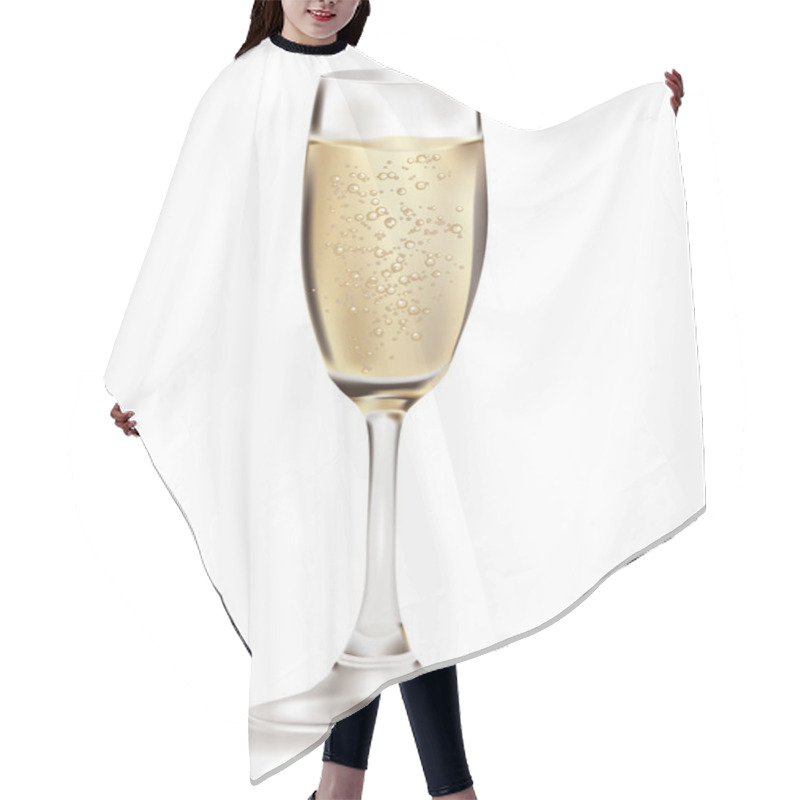 Personality  Champagne Glass Hair Cutting Cape