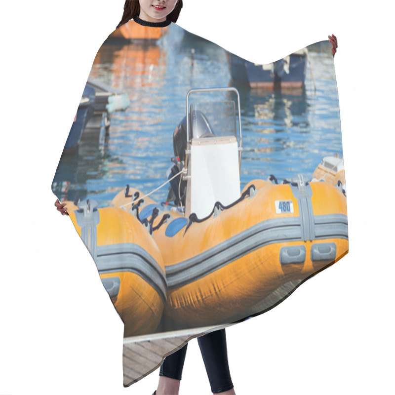 Personality  Rubber Motor Boats Rental Hair Cutting Cape