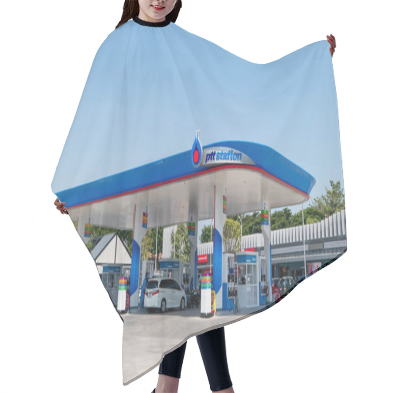 Personality  BANGKOK, THAILAND - November 5, 2018 : PTT Gas Station On Nov 5, 2018 In Thailand. PTT Is A Thai State-owned SET-listed Oil And Gas Company. Hair Cutting Cape