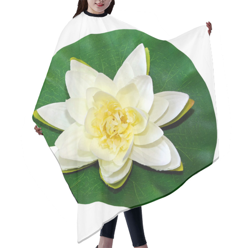 Personality  White Water Lily Hair Cutting Cape