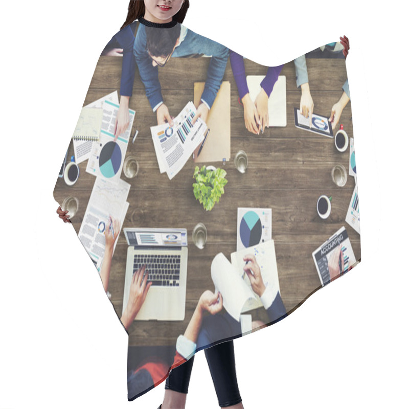 Personality  Business People Working Hair Cutting Cape