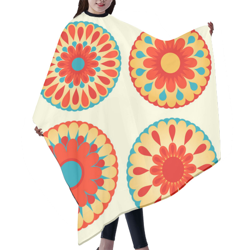 Personality  Floral Mandalas Hair Cutting Cape