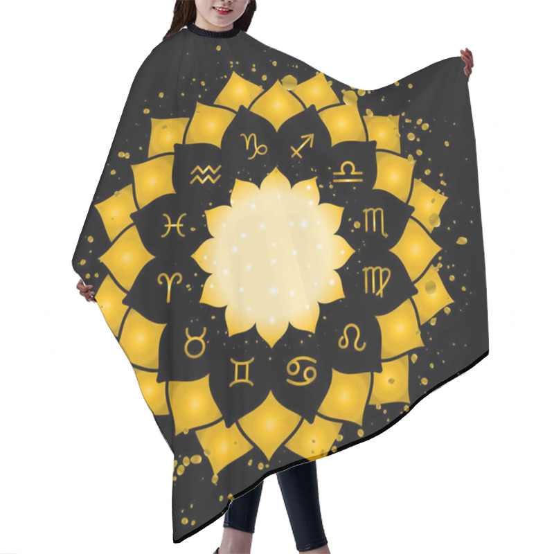 Personality  Astrology Circle Zodiac Signs Hair Cutting Cape