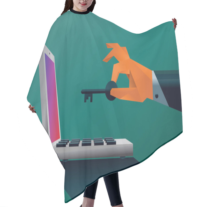 Personality  Stealing The Data Hair Cutting Cape