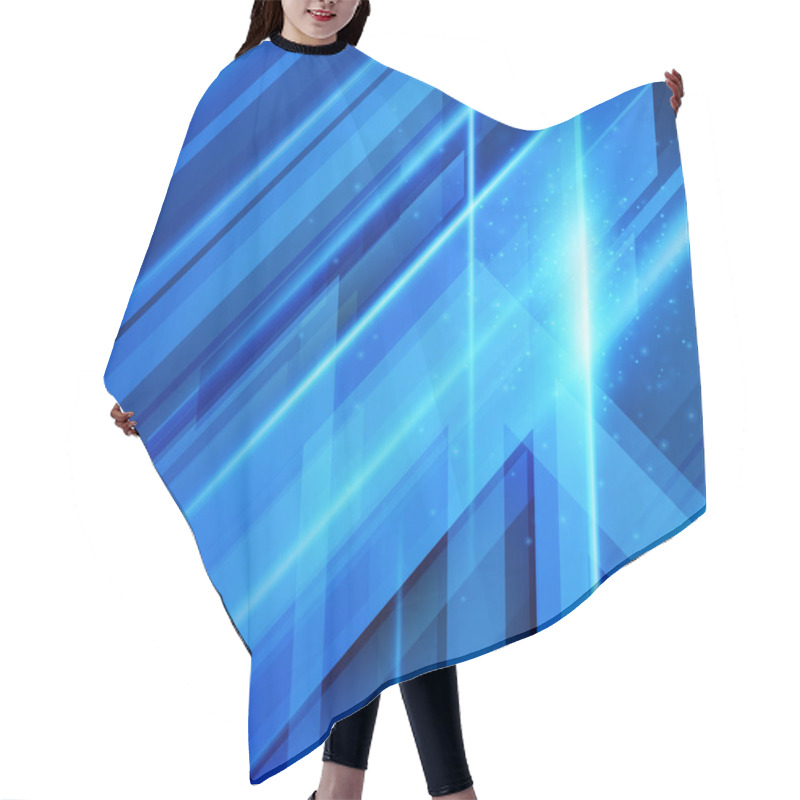 Personality  Abstract Technology Futuristic Lines Vector Background  Hair Cutting Cape