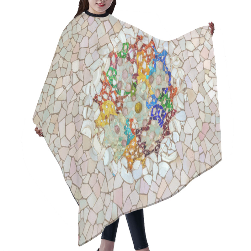 Personality  Mosaic Abstract Background. Wall Tiles Marble Pattern Hair Cutting Cape