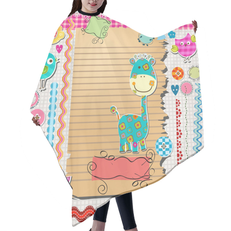 Personality  Scrapbook Kit Hair Cutting Cape