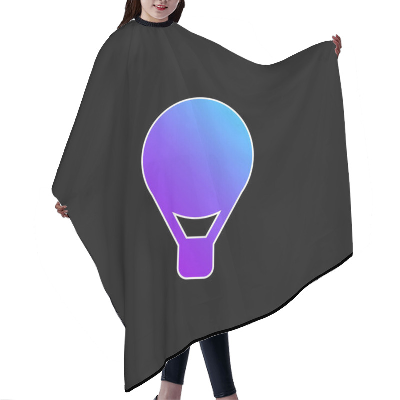 Personality  Balloon Blue Gradient Vector Icon Hair Cutting Cape