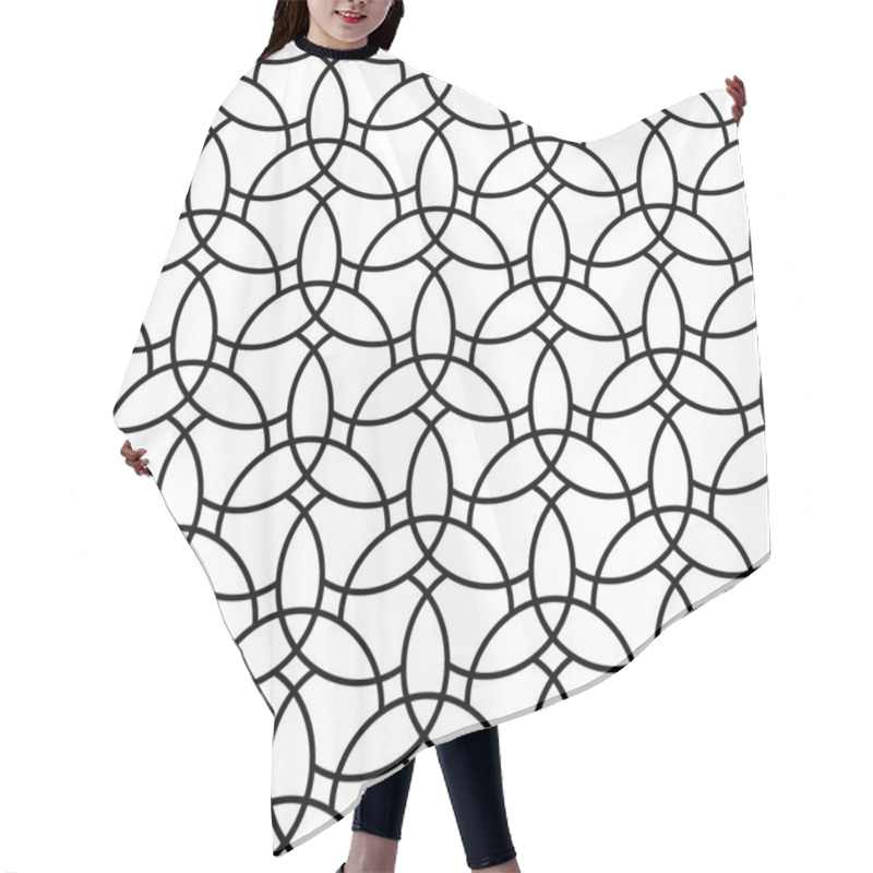 Personality  Geometric Seamless Vector Pattern Hair Cutting Cape