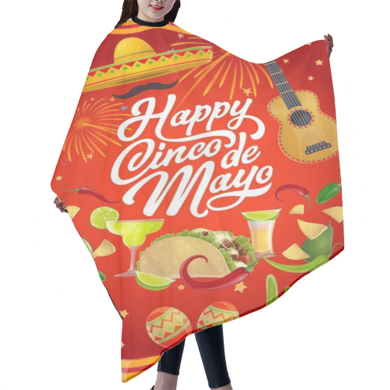 Personality  Happy Cinco De Mayo, Mexican Holiday Greetings Hair Cutting Cape