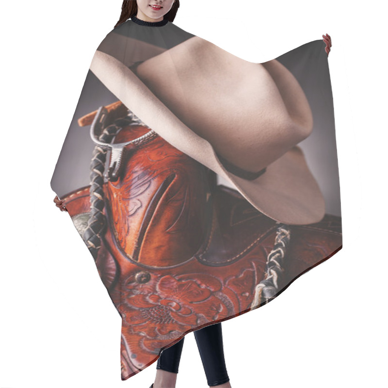 Personality  Horse Saddle Hair Cutting Cape