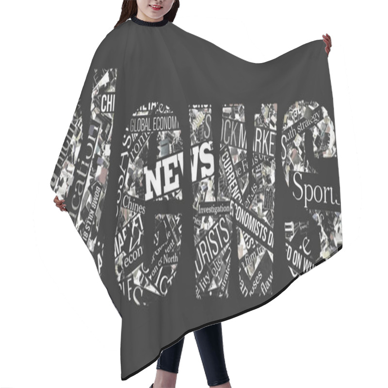 Personality  New York City Word Cloud Concept Hair Cutting Cape