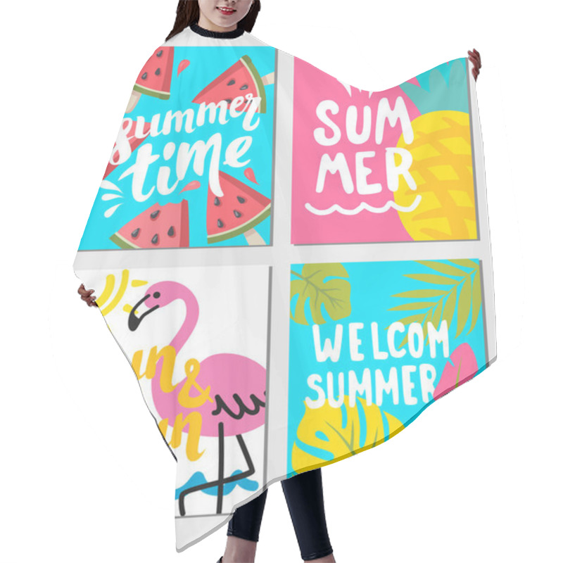 Personality  Summer Themed Posters Hair Cutting Cape