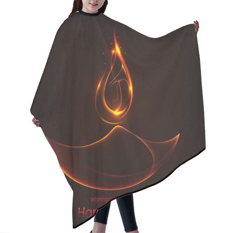 Personality  Diwali Holiday Background Hair Cutting Cape