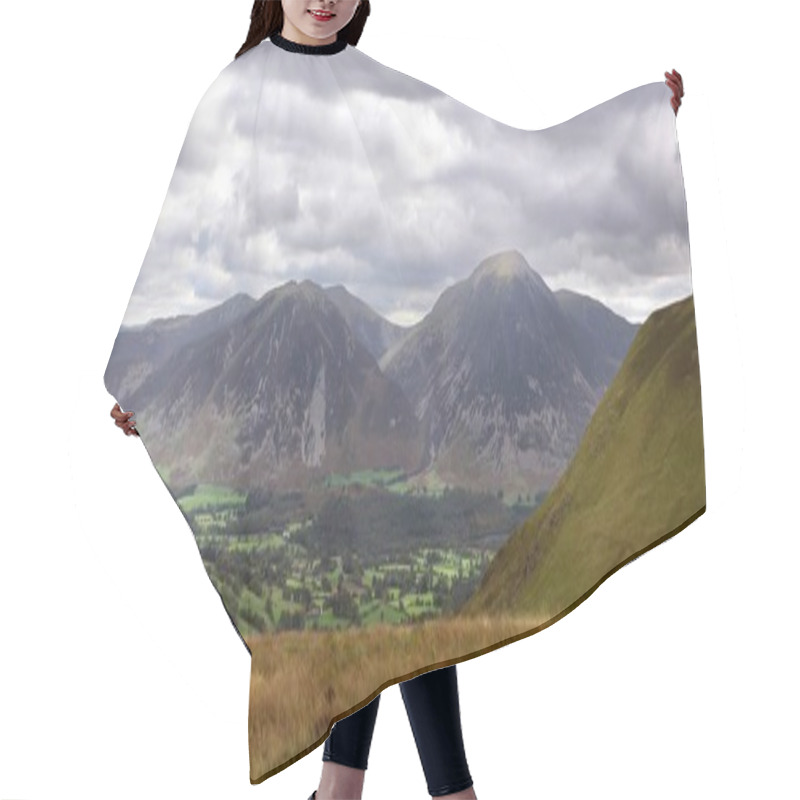 Personality  Dark Clouds Over The Cumbrian Mountains Hair Cutting Cape