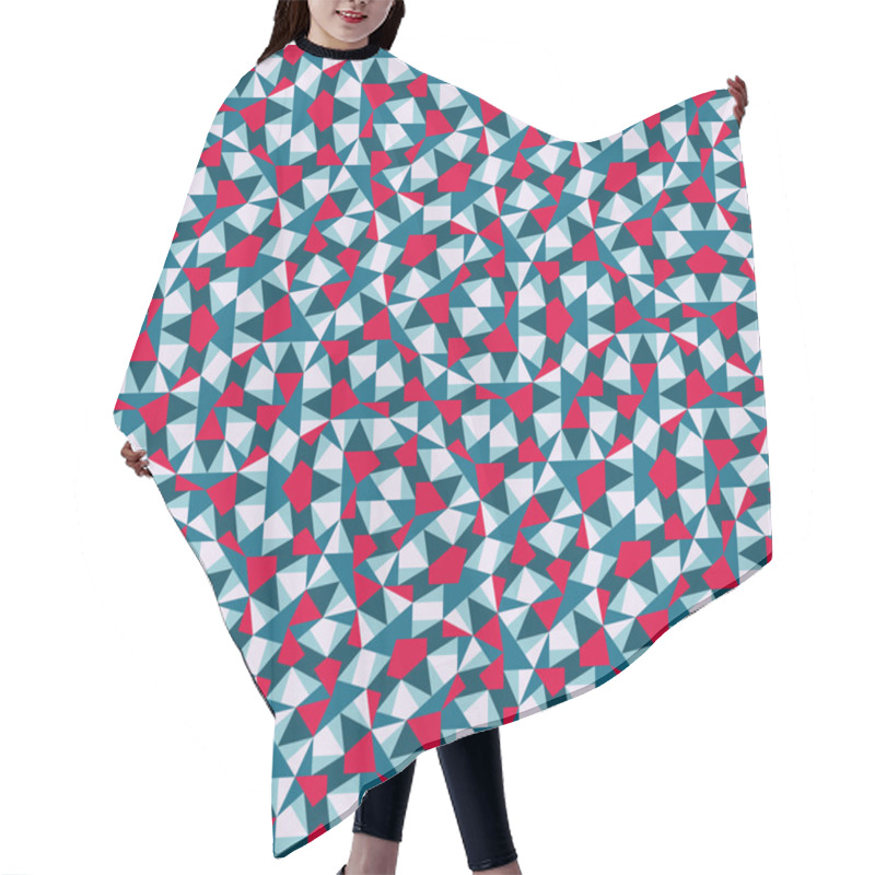 Personality  Triangles Mosaic Geometric Seamless Pattern Hair Cutting Cape