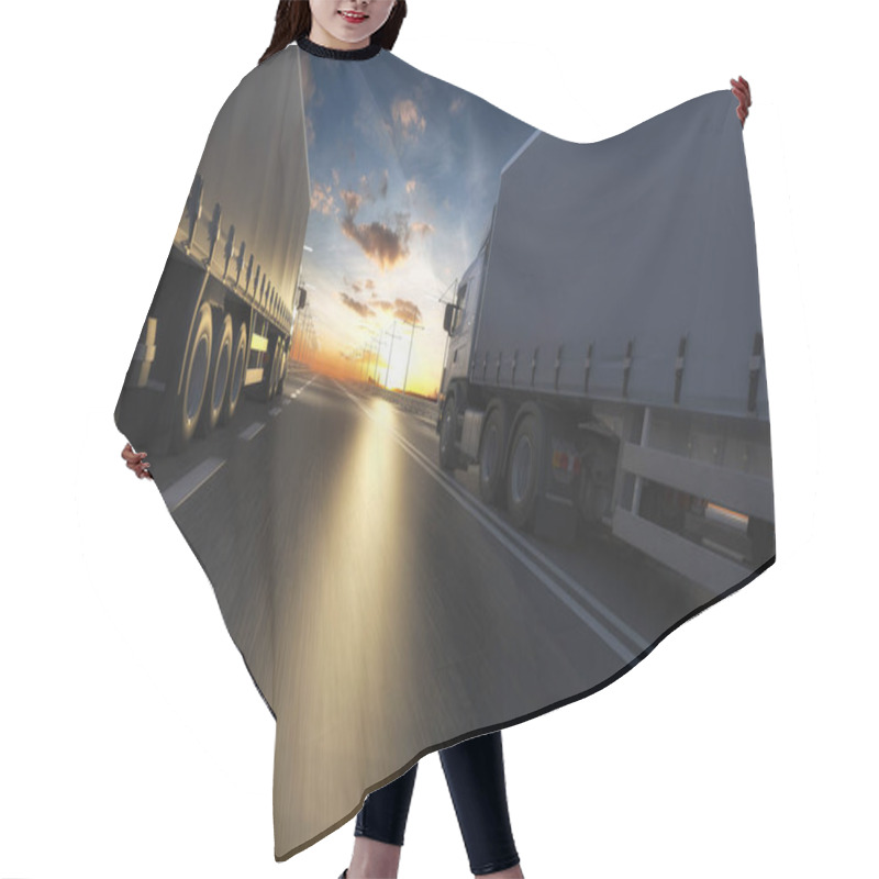 Personality  3D Rendering Of Generic Transportation Concept At Dawn Hair Cutting Cape