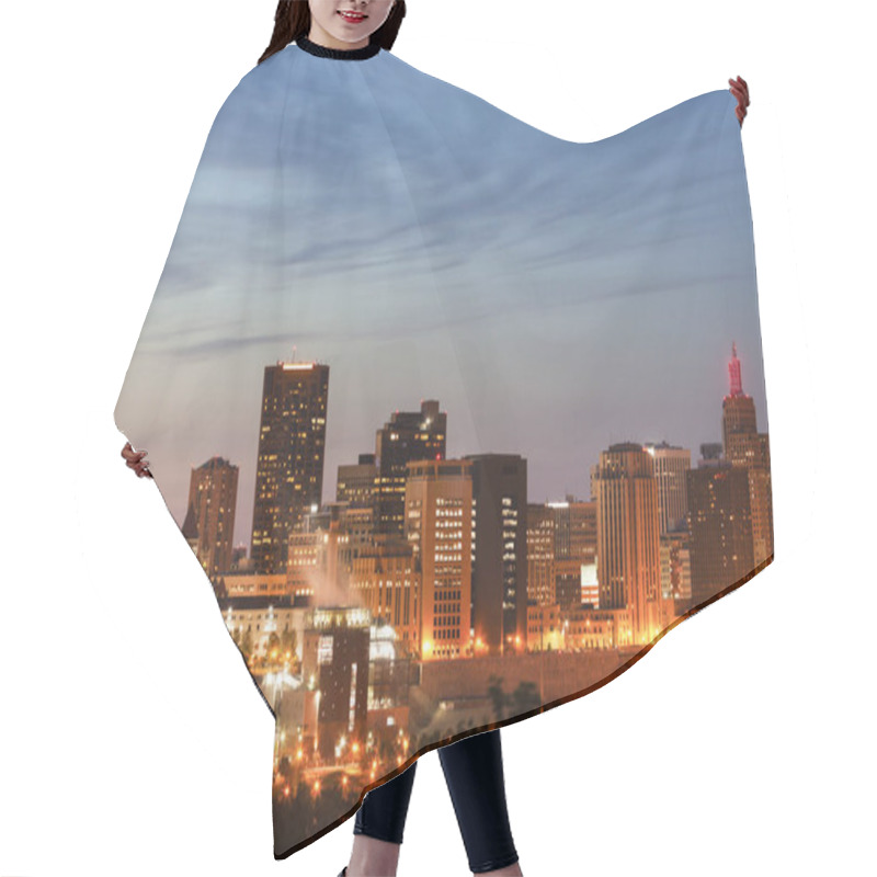 Personality  Panorama Of St. Paul At Evening. St. Paul, Minnesota, USA. Hair Cutting Cape