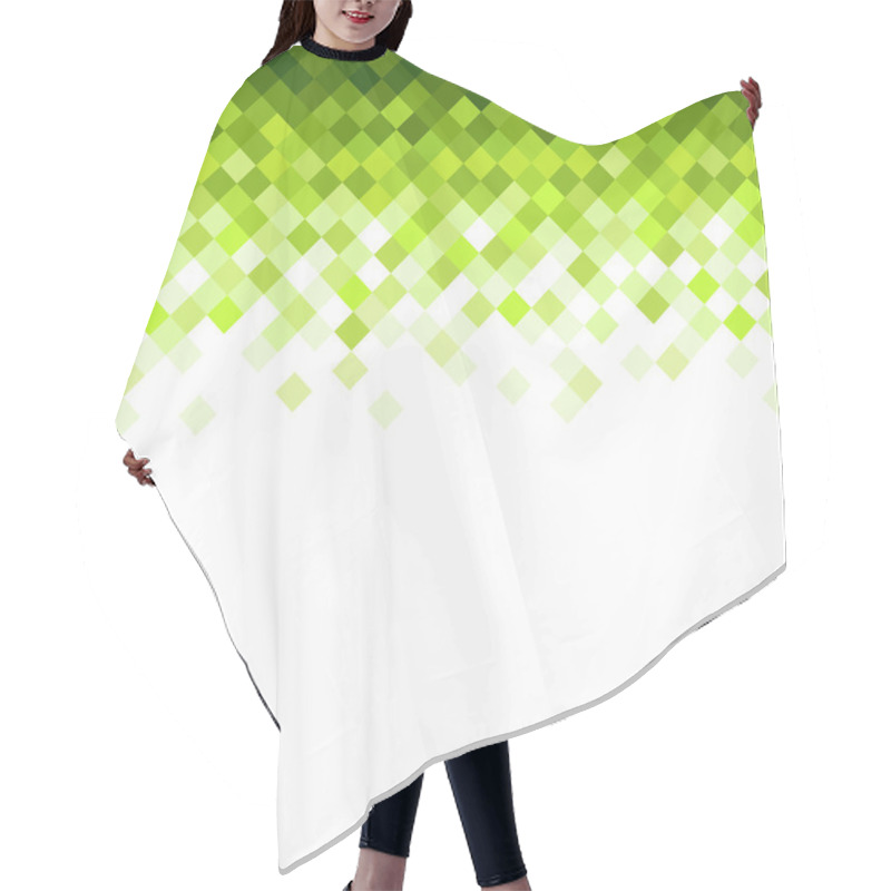 Personality  Abstract Rhombus Mosaic Background Hair Cutting Cape