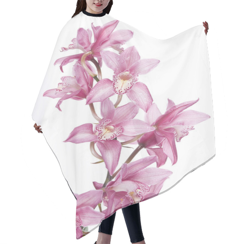 Personality  Beautiful Pink Orchid Hair Cutting Cape