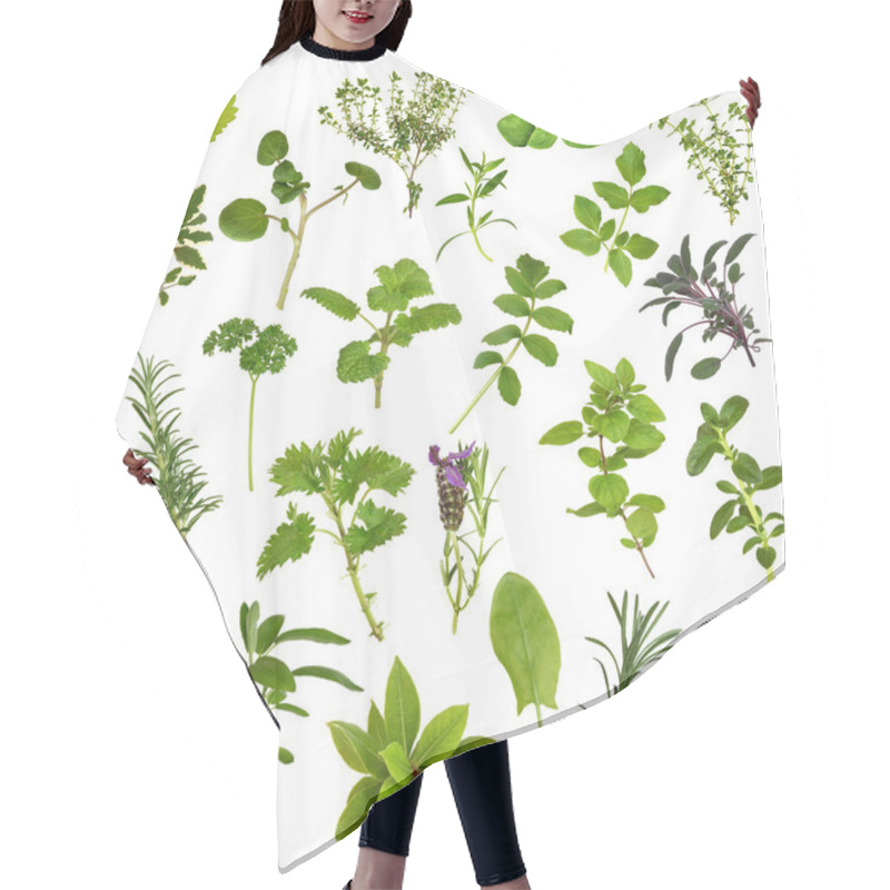 Personality  Large Herb Leaf Selection Hair Cutting Cape