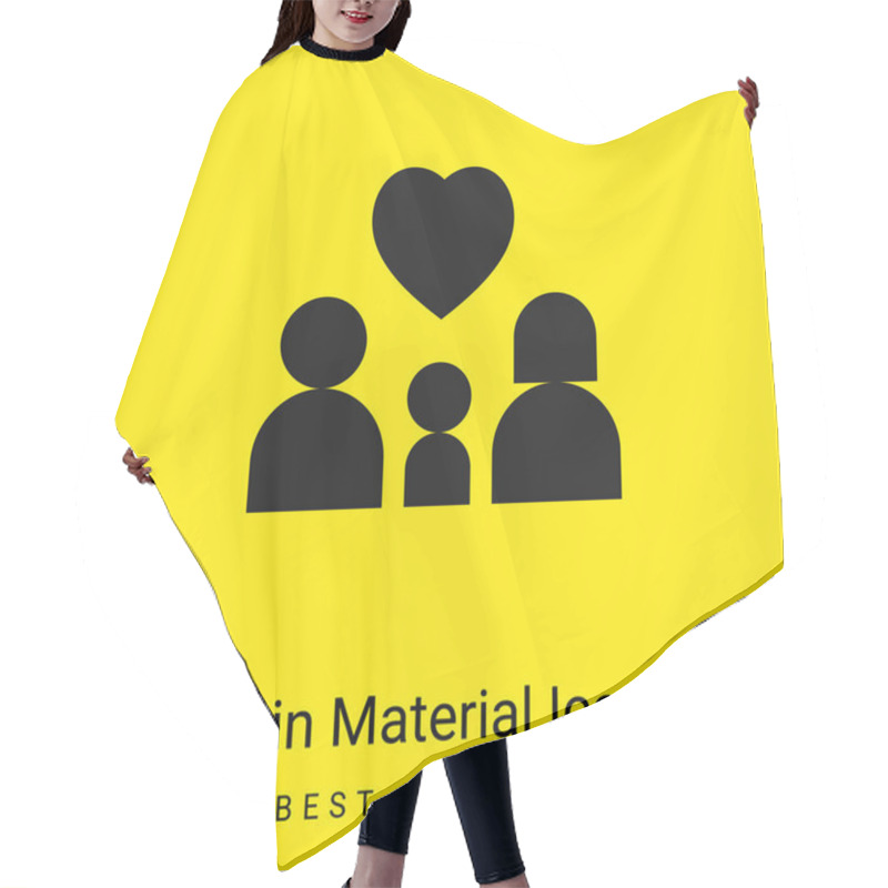 Personality  Adoption Minimal Bright Yellow Material Icon Hair Cutting Cape