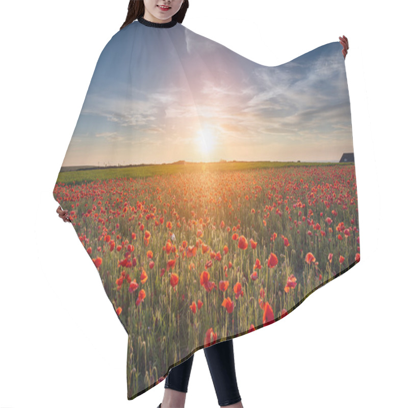 Personality  Poppy Field Hair Cutting Cape