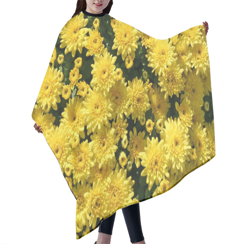 Personality  Yellow Mums Hair Cutting Cape