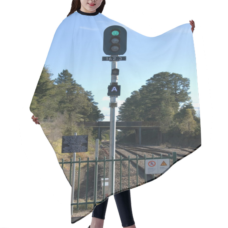 Personality  Railway Signal Hair Cutting Cape