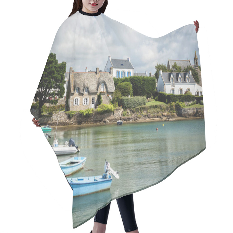 Personality  Island Of Saint Cado On The River Etel, Brittany, France Hair Cutting Cape