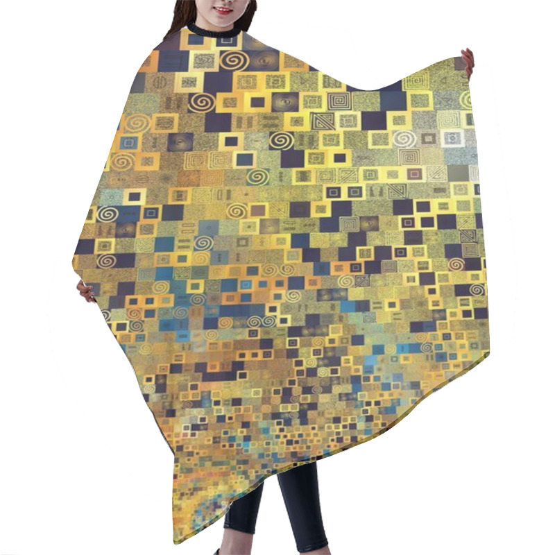 Personality  G. Klimt Pattern Theme - Tile Art Hair Cutting Cape