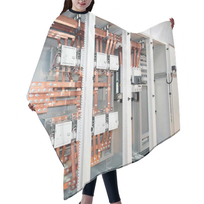 Personality  Electrical Power Switchboard Hair Cutting Cape